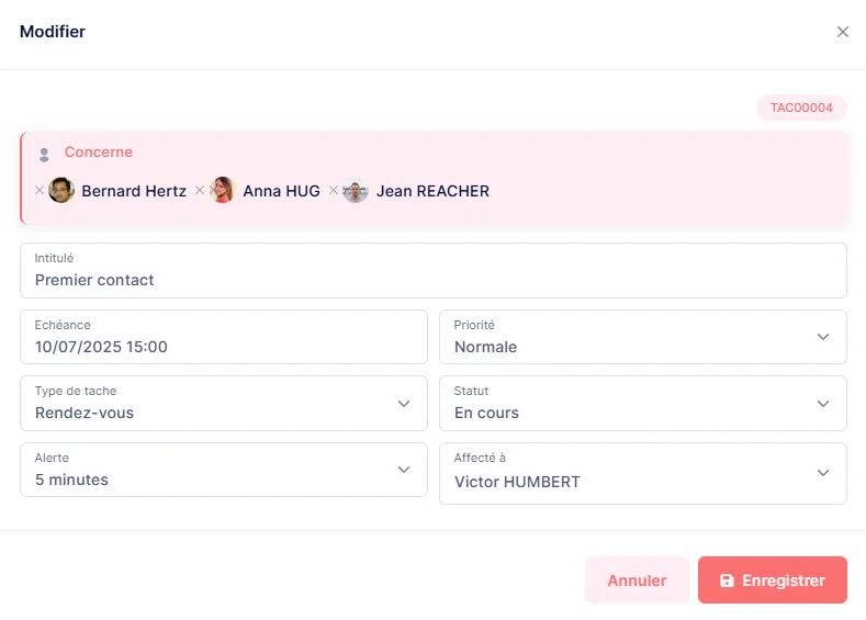 Tableau de bord d'un logiciel de gestion pour organisme de formation : suivi des tâches et planning